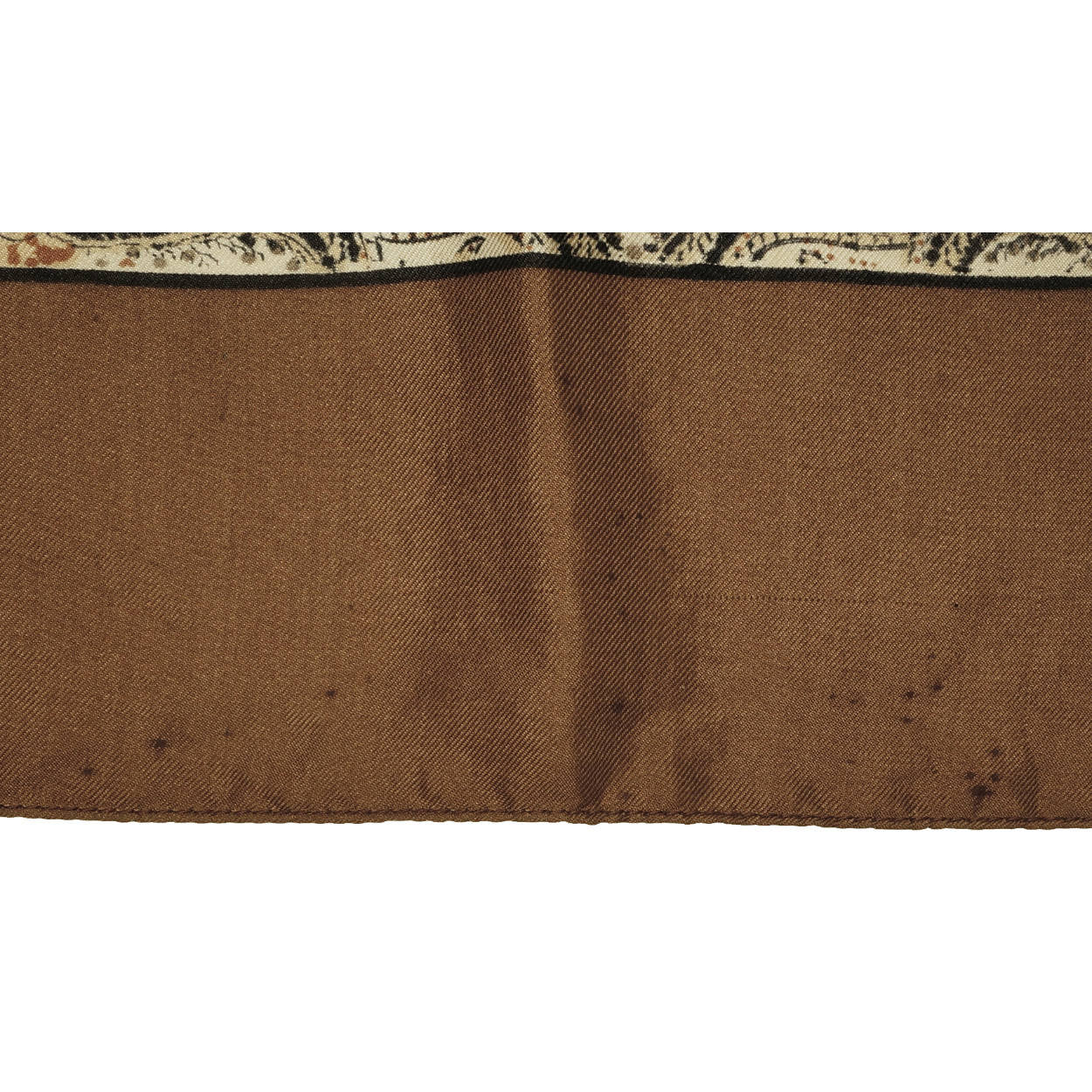 Vintage Liberty of London Silk Scarf Brown w Cloth Label 1950s Made in England  - Poppy's Vintage Clothing