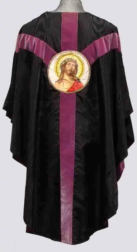 Vintage Catholic Priest Chasuble Vestment - Good Friday - Easter - Poppy's Vintage Clothing