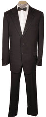 Vintage Gianni Versace Couture Mens Black Formal Suit Modern Tuxedo Size XL 48 - Poppy's Vintage Clothing