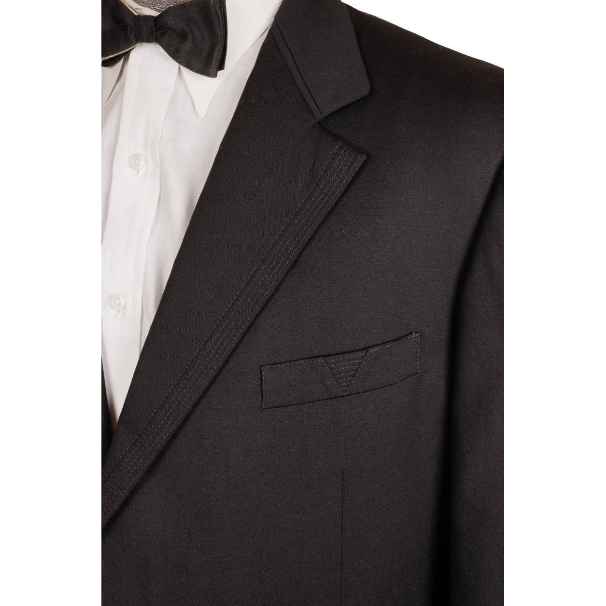 Vintage Gianni Versace Couture Mens Black Formal Suit Modern Tuxedo Size XL 48 - Poppy's Vintage Clothing