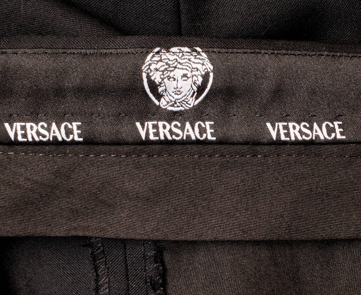 Vintage Gianni Versace Couture Mens Black Formal Suit Modern Tuxedo Size XL 48 - Poppy's Vintage Clothing