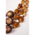 Vintage 1950s Hobe Triple Strand Glass and Plastic Necklace w Rhinestone Clasp - Poppy's Vintage Clothing