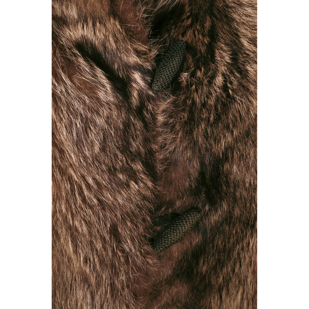 Vintage 1920s Mens Raccoon Fur Coat Ivy League Football Fan - Poppy's Vintage Clothing