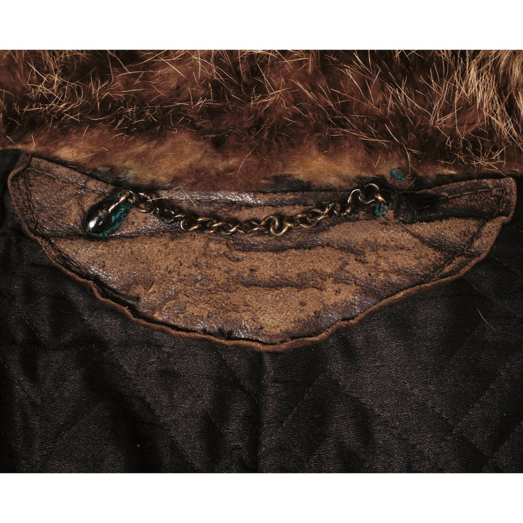 Vintage 1920s Mens Raccoon Fur Coat Ivy League Football Fan - Poppy's Vintage Clothing