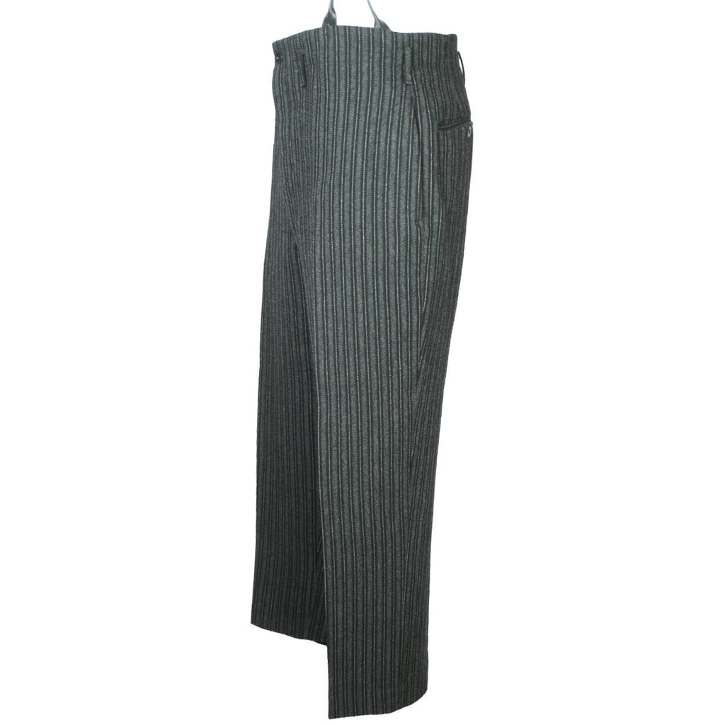 Vintage Mens Morning Coat Formal Suit w Striped Pants Sz M L - Poppy's Vintage Clothing