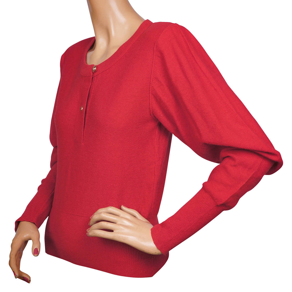 Vintage Sonia Rykiel Sweater Top 1980s Wool Knit Made in Italy Ladies Small 36 - Poppy's Vintage Clothing