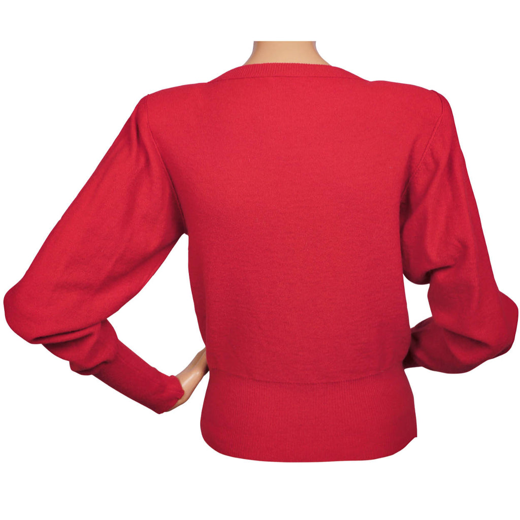 Vintage Sonia Rykiel Sweater Top 1980s Wool Knit Made in Italy Ladies Small 36 - Poppy's Vintage Clothing