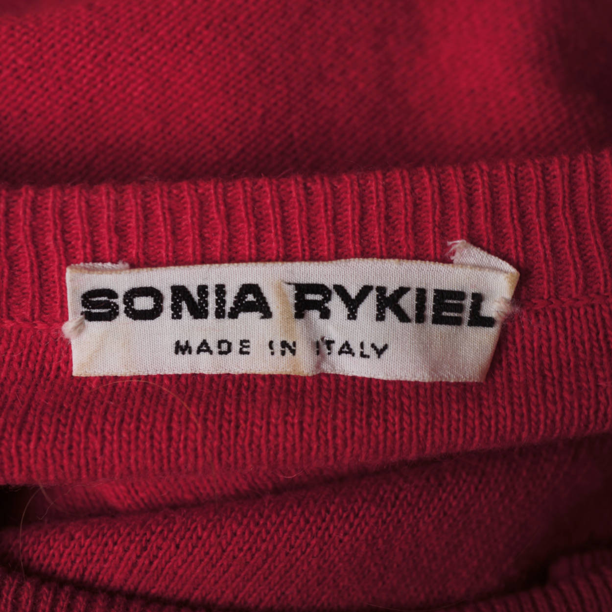 Vintage Sonia Rykiel Sweater Top 1980s Wool Knit Made in Italy Ladies Small 36 - Poppy's Vintage Clothing