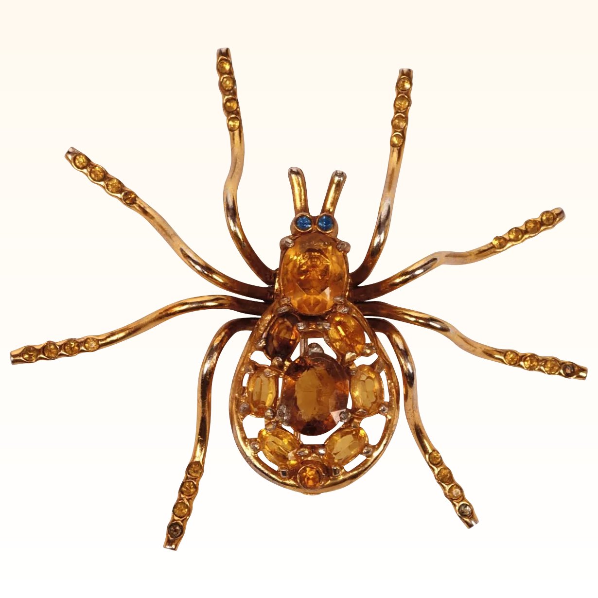 antique spider brooch