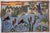 Vintage 1930s Hooked Rug Duck Pond Scene Folk Art - Poppy's Vintage Clothing