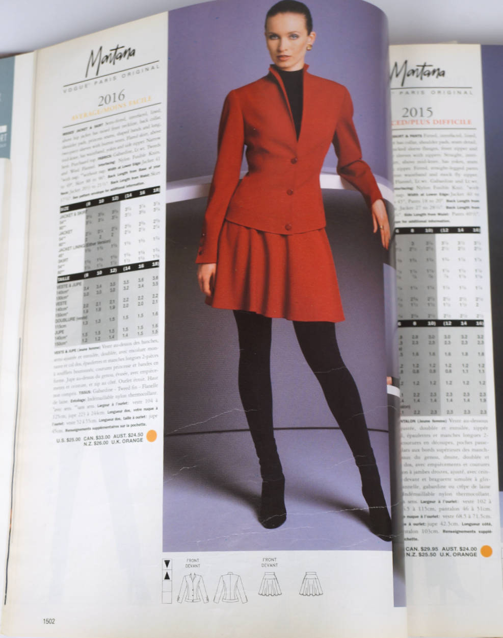 Vogue Pattern Book Store Counter Catalog December 1998 Designers Montana Miyake - Poppy's Vintage Clothing