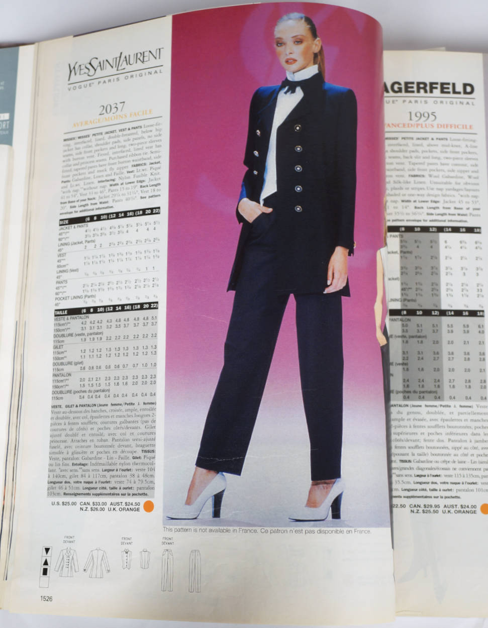 Vogue Pattern Book Store Counter Catalog December 1998 Designers Montana Miyake - Poppy's Vintage Clothing