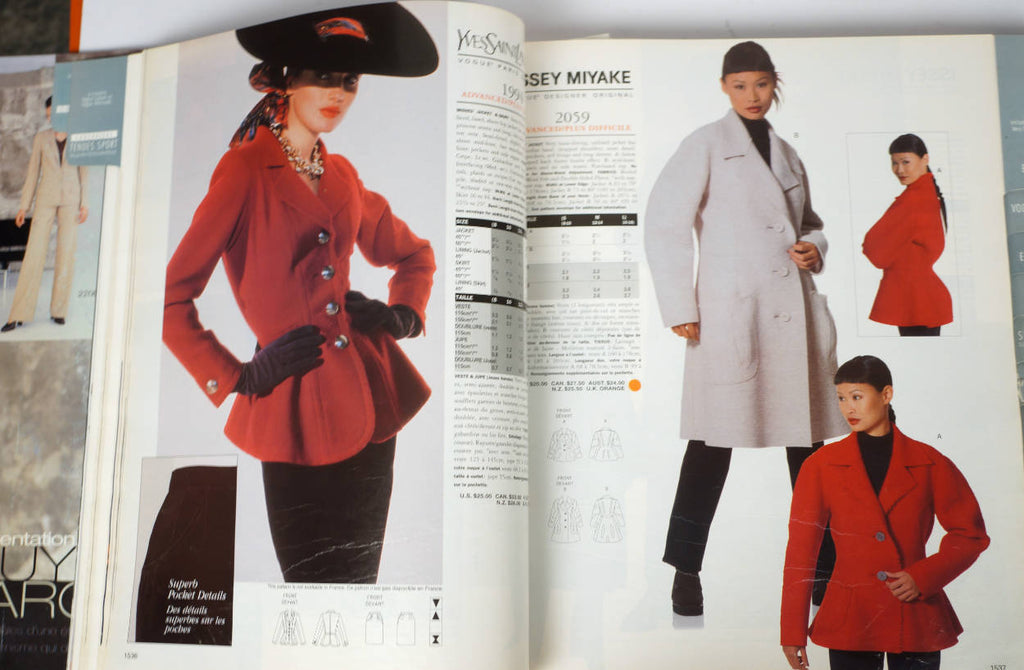Vogue Pattern Book Store Counter Catalog December 1998 Designers Montana Miyake - Poppy's Vintage Clothing