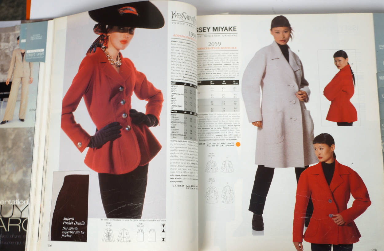 Vogue Pattern Book Store Counter Catalog December 1998 Designers Montana Miyake - Poppy's Vintage Clothing
