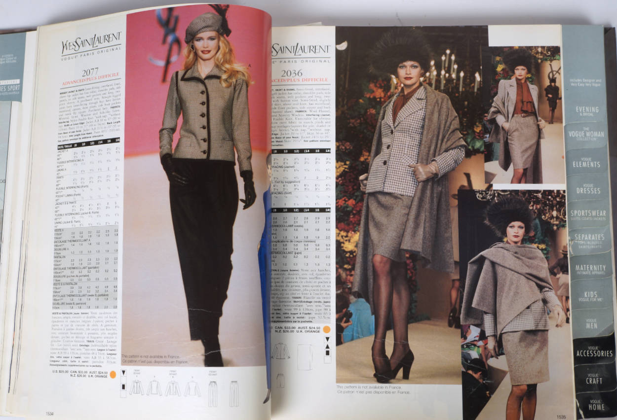 Vogue Pattern Book Store Counter Catalog December 1998 Designers Montana Miyake - Poppy's Vintage Clothing
