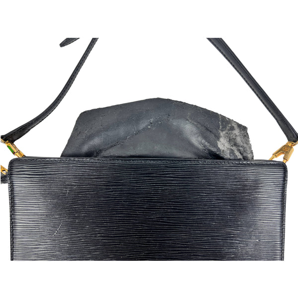 LOUIS VUITTON Epi Leather Pochette Accessories Handbag Clutch Dark