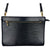 Vintage Louis Vuitton Purse Black Epi Leather 2 Zip Pochette