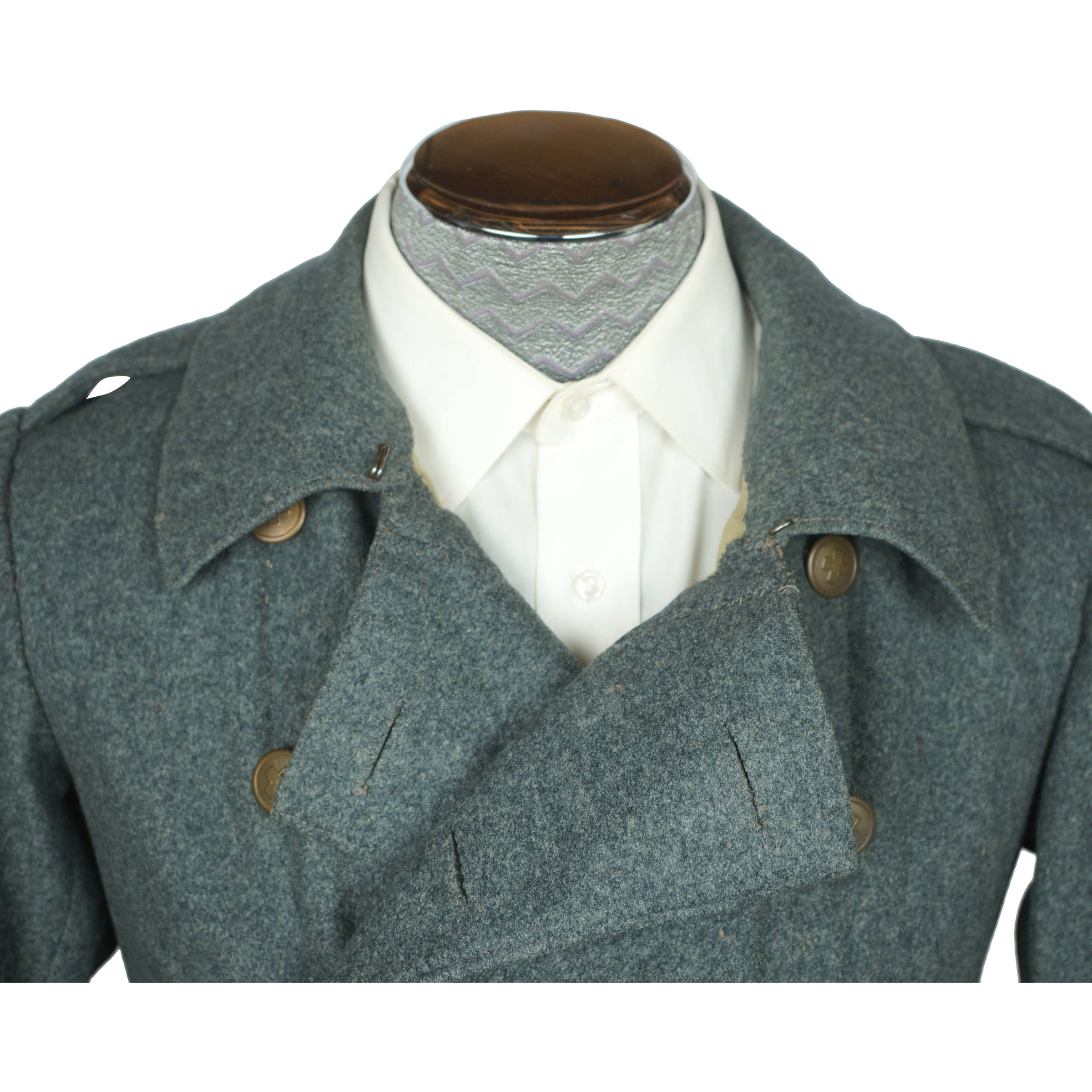 WW1 Swiss Army Medic Pea Coat Military Jacket Switzerland