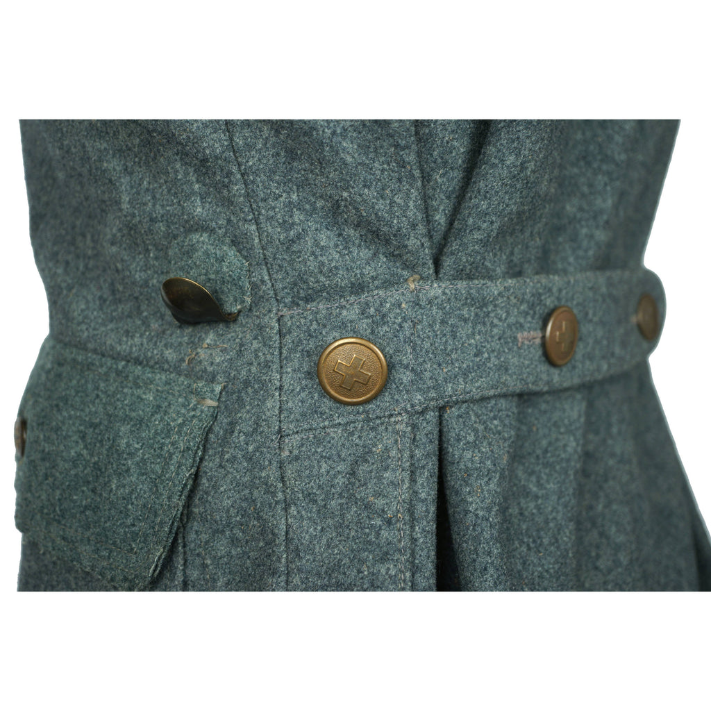 WW1 Swiss Army Medic Pea Coat Military Jacket