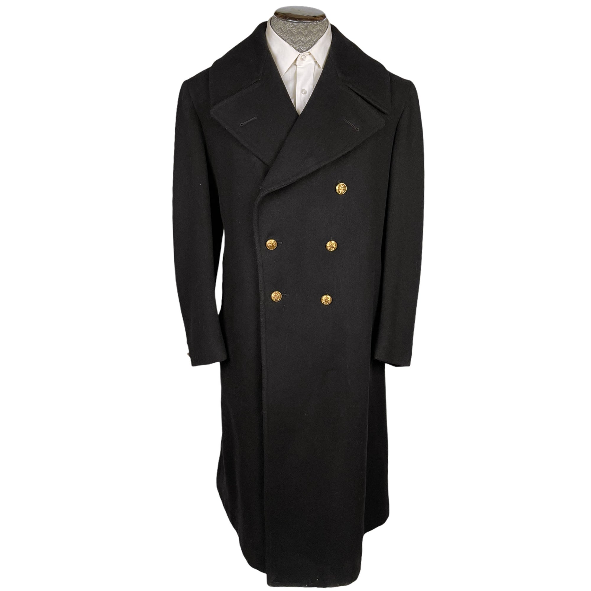 WWII Canadian Navy Coat RCN Greatcoat Canada Naval Size M L