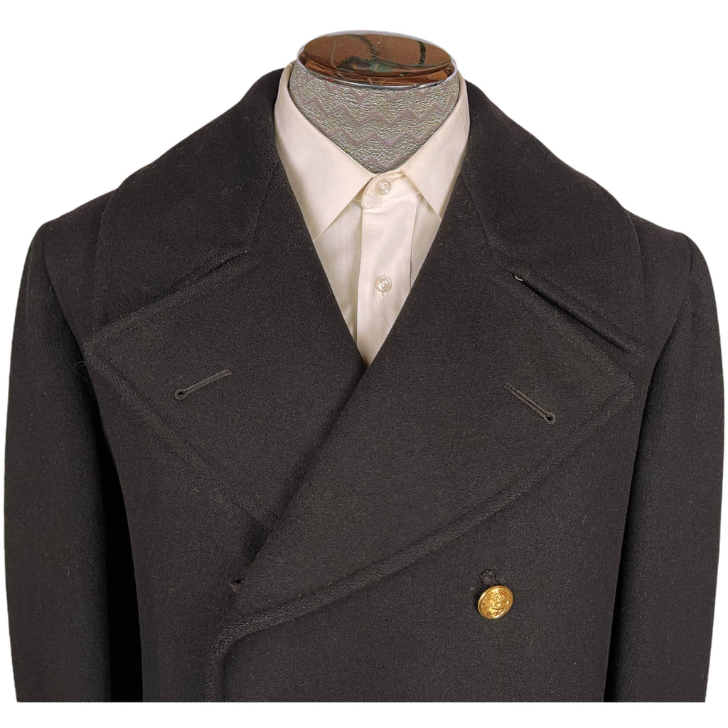 WWII Canadian Navy Coat RCN Greatcoat Canada Naval Size M L