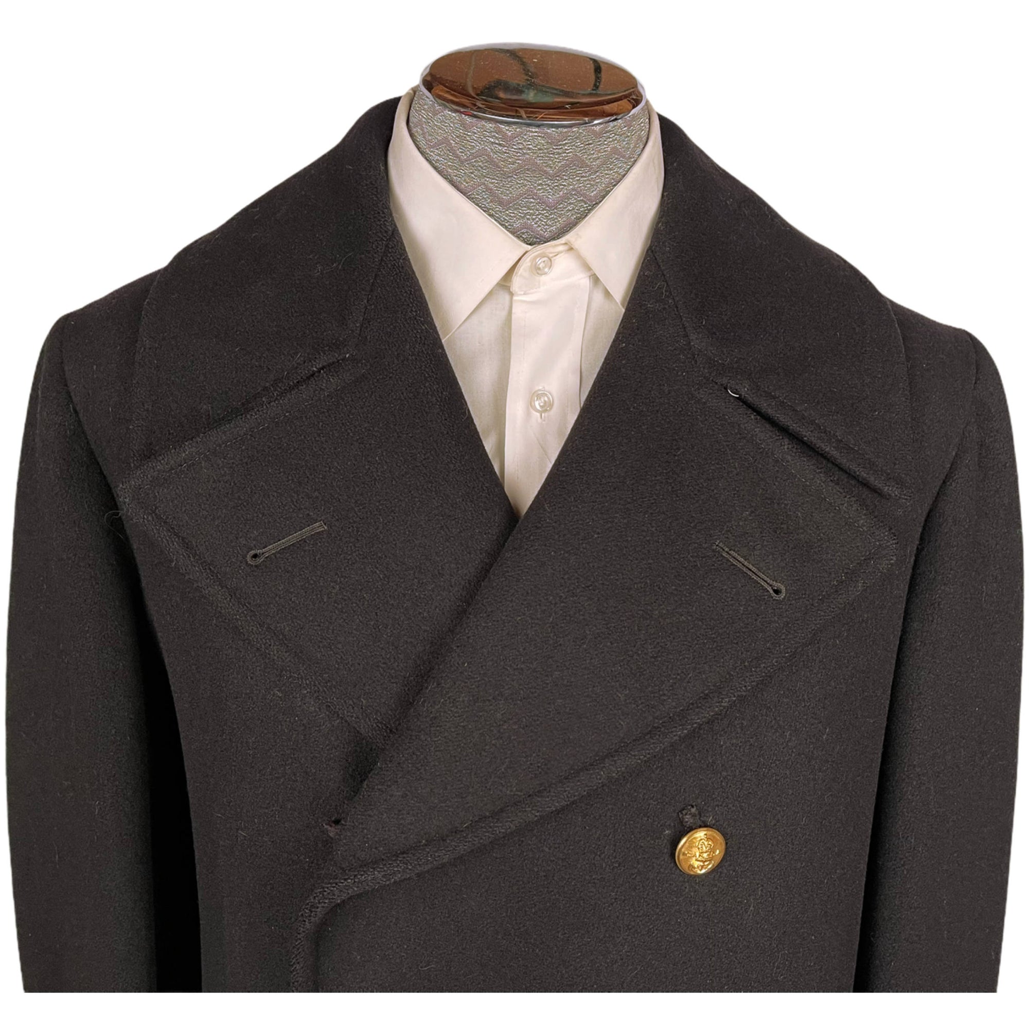 WWII Canadian Navy Coat RCN Greatcoat Canada Naval Size M L