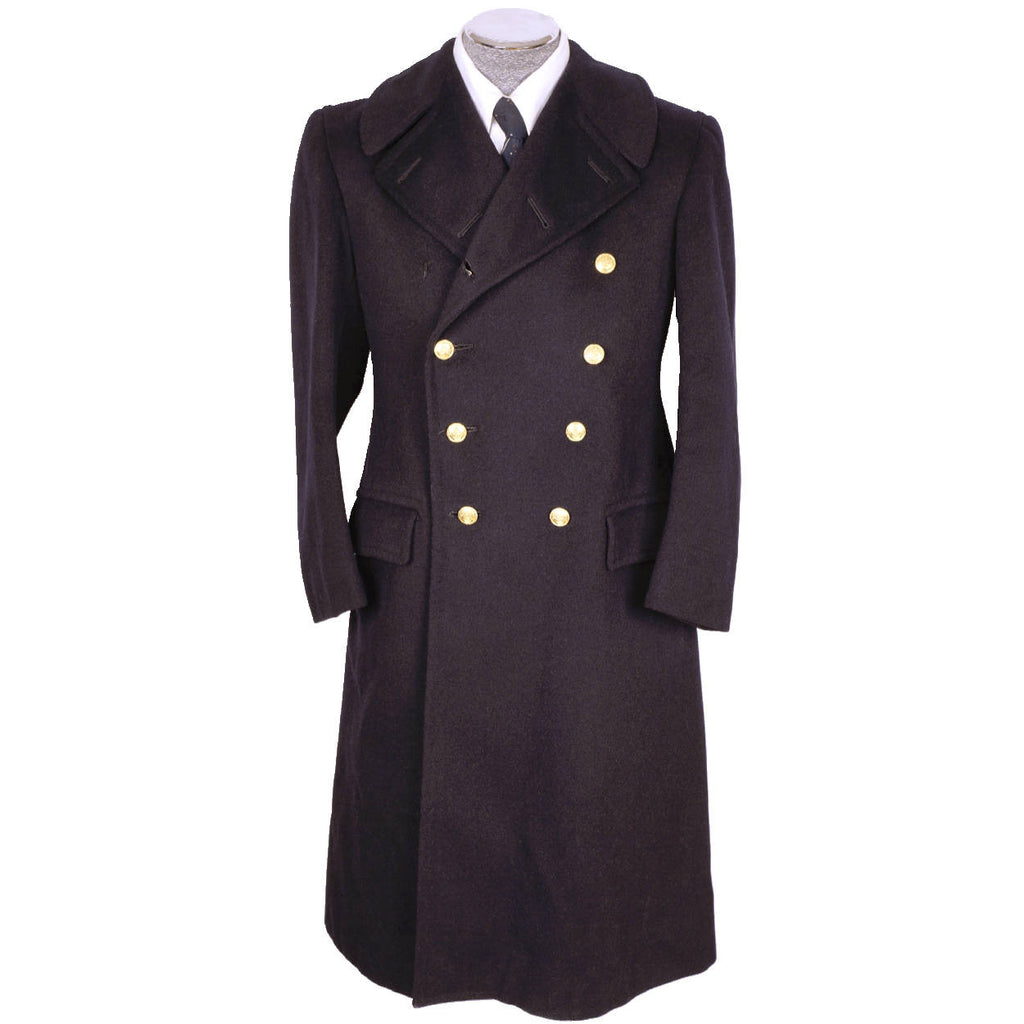 WWII Canada Navy Officer Greatcoat Authentic Canadian Naval Coat - Poppy's Vintage Clothing
