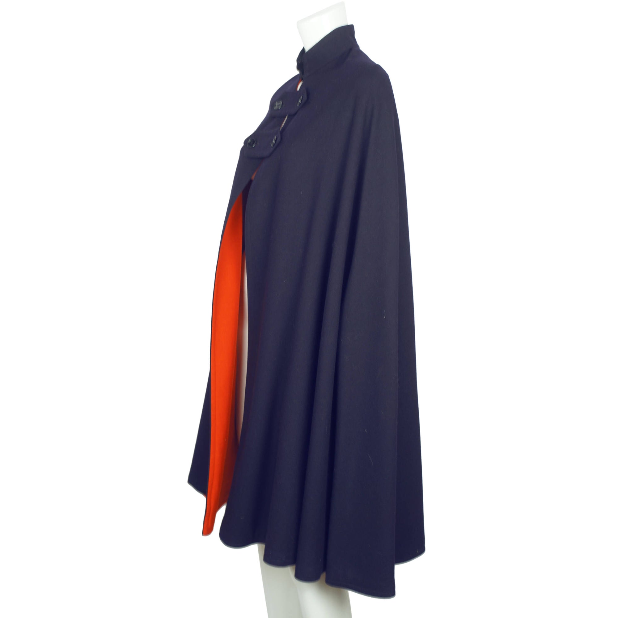 Vintage Nurses Cape WW2 Era Red Lined