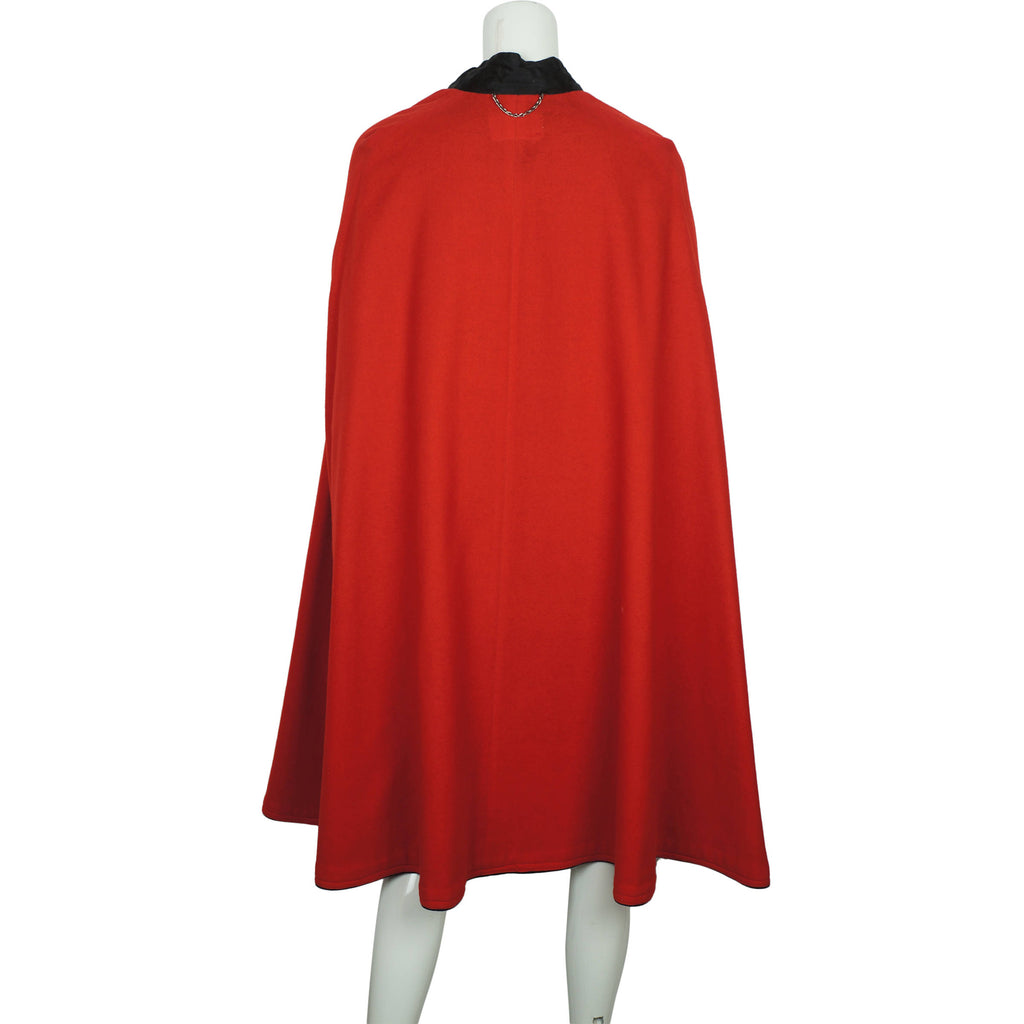 Vintage Nurses Cape WW2 Era Red Lined