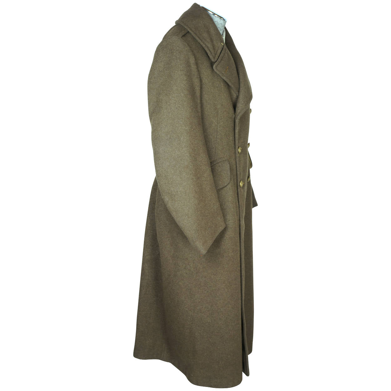 WW2 Overcoat Canadian Army Greatcoat Royal Montreal Regiment - Poppy's Vintage Clothing