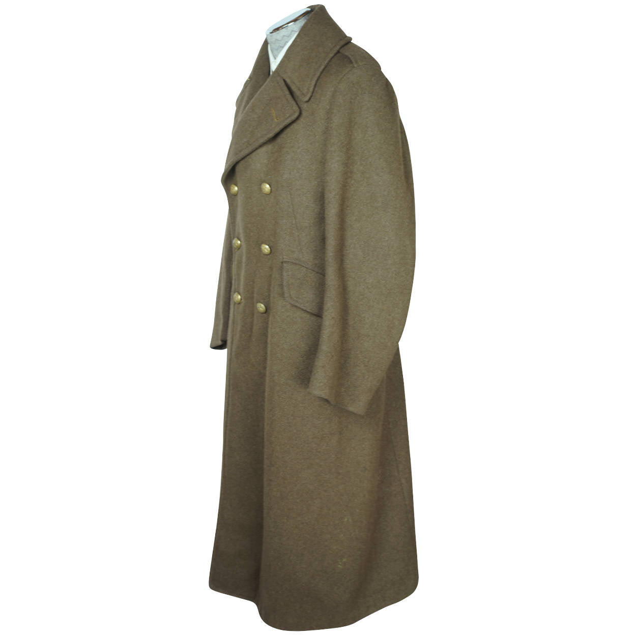 WW2 Overcoat Canadian Army Greatcoat Royal Montreal Regiment - Poppy's Vintage Clothing