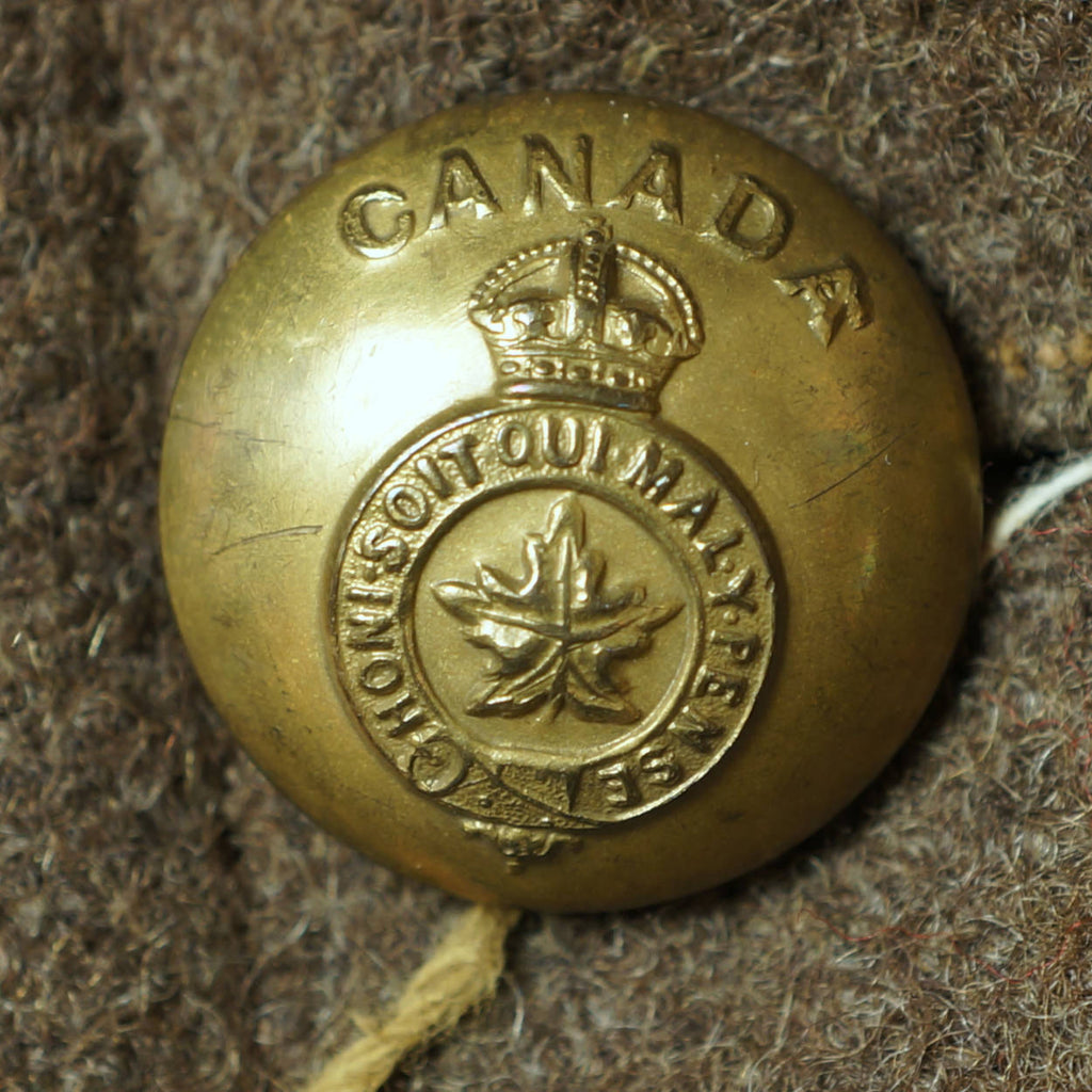 WW2 Overcoat Canadian Army Greatcoat Royal Montreal Regiment - Poppy's Vintage Clothing