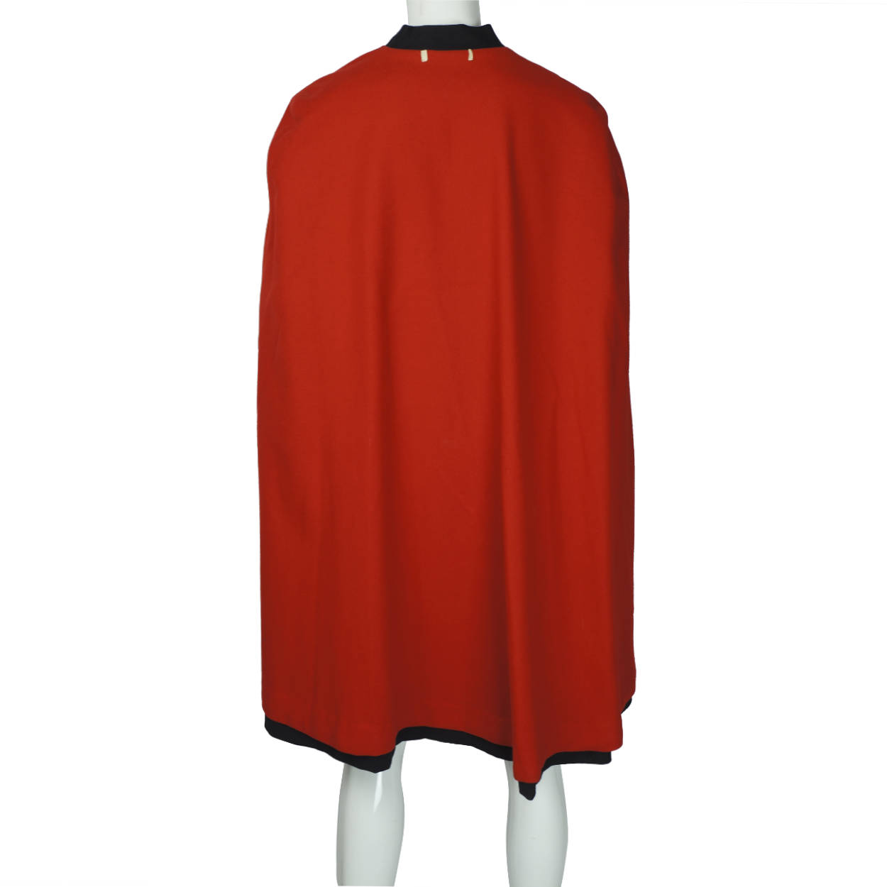 Vintage Nurses Cape Red Wool Interior 1940s WW2 Era - Poppy's Vintage Clothing