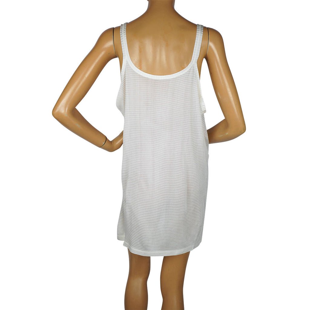 Vintage 1930s Striped Rayon Under Shirt Slip Ladies Underwear Watsons Canada - Poppy's Vintage Clothing