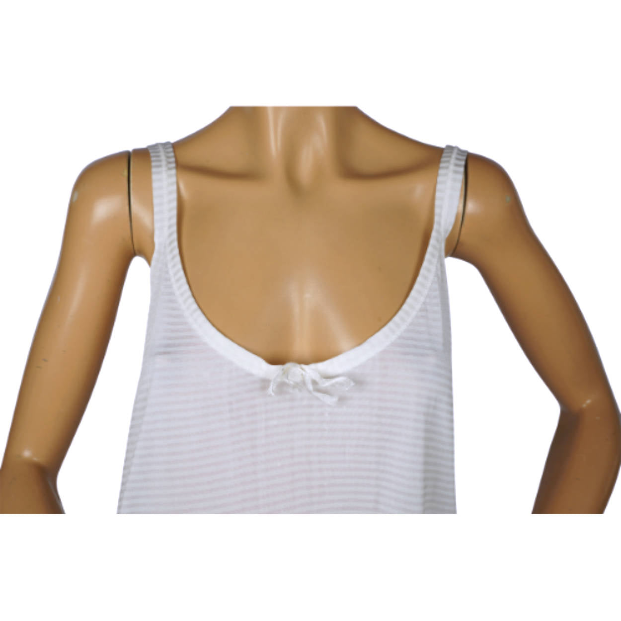 Vintage 1930s Striped Rayon Under Shirt Slip Ladies Underwear Watsons Canada - Poppy's Vintage Clothing