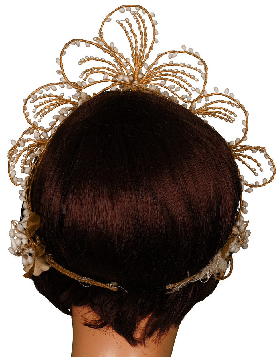 Vintage 1930s Wedding Wax Tiara Bridal Headpiece w Photo & Provenance - Poppy's Vintage Clothing