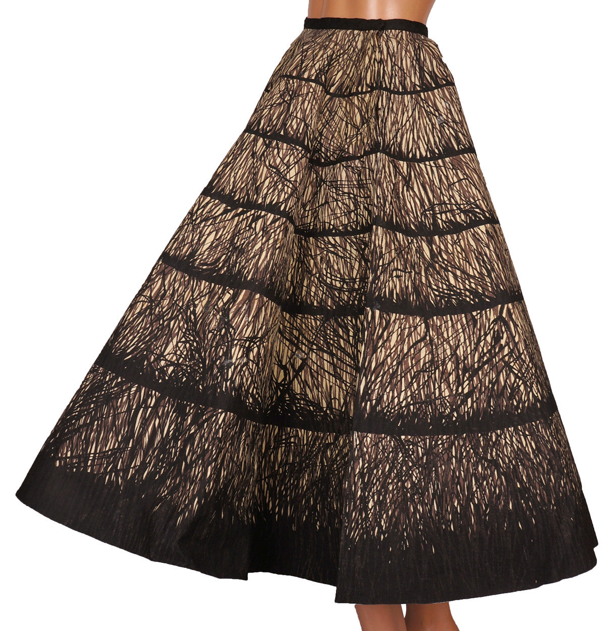 Vintage 1950s Felt Circle Skirt - Après Golf by Western Golfer Size S / XS - Poppy's Vintage Clothing