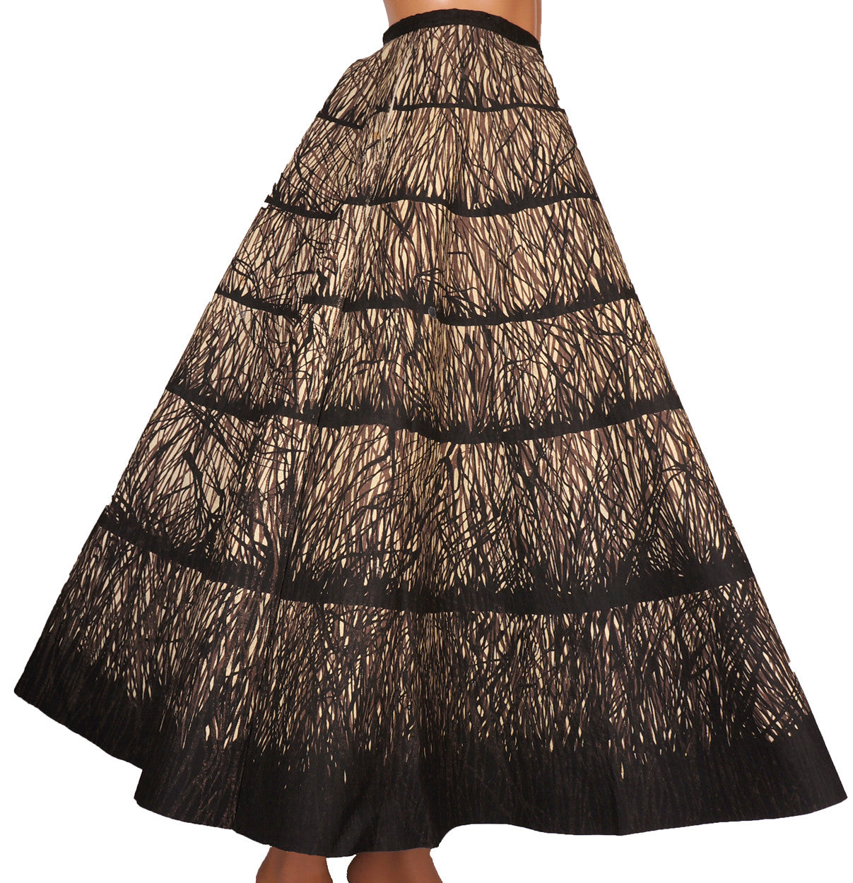 Vintage 1950s Felt Circle Skirt - Après Golf by Western Golfer Size S / XS - Poppy's Vintage Clothing