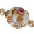 Vintage White Venetian Lampwork Wedding Cake Bead Necklace - Poppy's Vintage Clothing