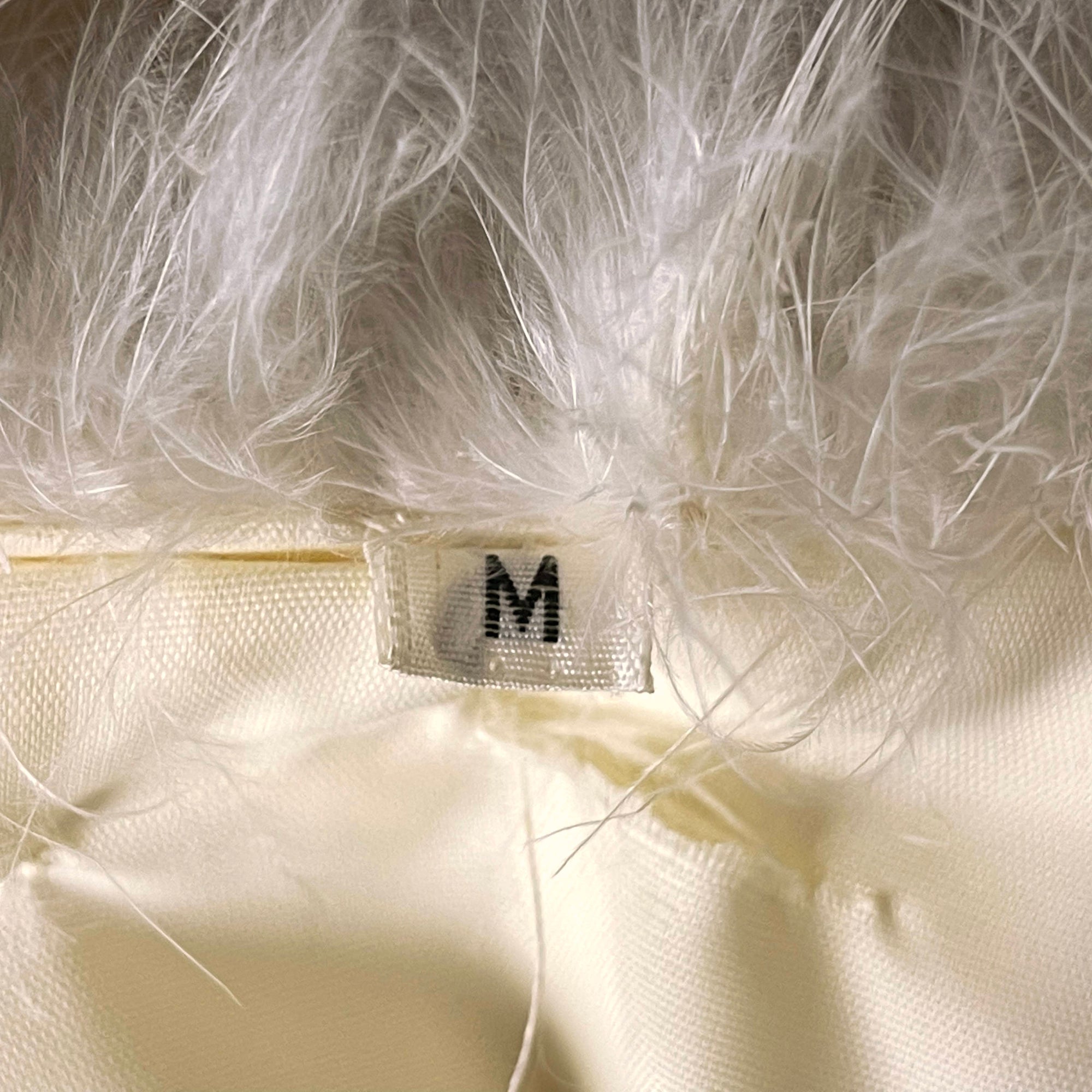 Vintage 1970s White Marabou Evening Jacket Ladies Size M