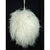 Vintage White Ostrich Feather Muff w Zippered Compartment Purse Bridal Accessory - Poppy's Vintage Clothing