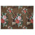 Vintage 1940s Barkcloth Fabric Floral Tower Vat Print Wingate Design 42 x 94 - Poppy's Vintage Clothing