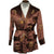 Vintage 1960s Brown Satin Smoking Jacket Wong Sons Shanghai China Size 40 - Poppy's Vintage Clothing
