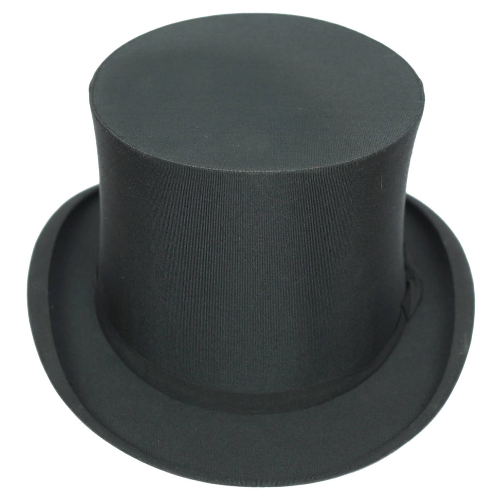 Vintage Silk Top Hat Collapsible Woodrow Made in England for Holt Renfrew Sz XXL - Poppy's Vintage Clothing
