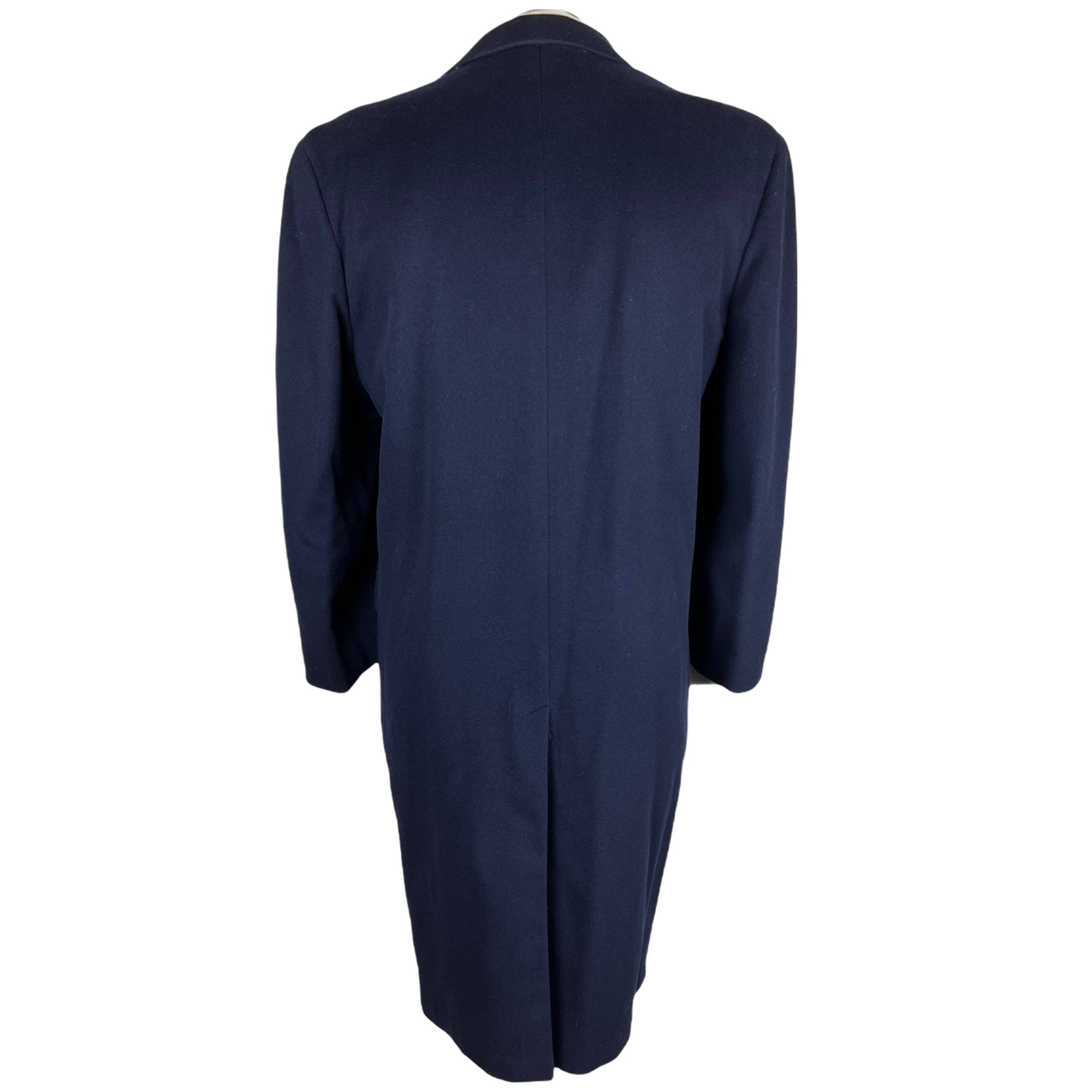 Vintage 1950s Overcoat Worlds Finest Wool & Cashmere Coat L