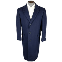Vintage 1950s Overcoat Worlds Finest Wool & Cashmere Coat L