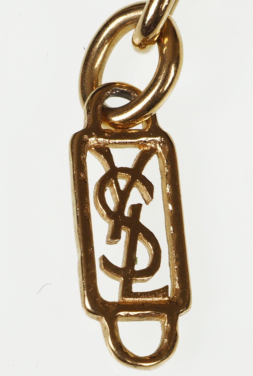 Vintage 1980s YSL Faux Pearl & Rhinestone Necklace - Poppy's Vintage Clothing