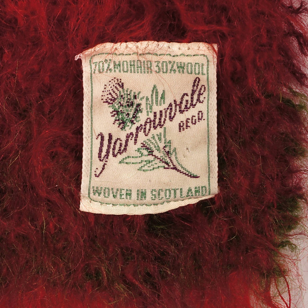 Vintage 60s Scottish Mohair Wool Scarf by Yarrowvale Scotland 47” by 10” - Poppy's Vintage Clothing