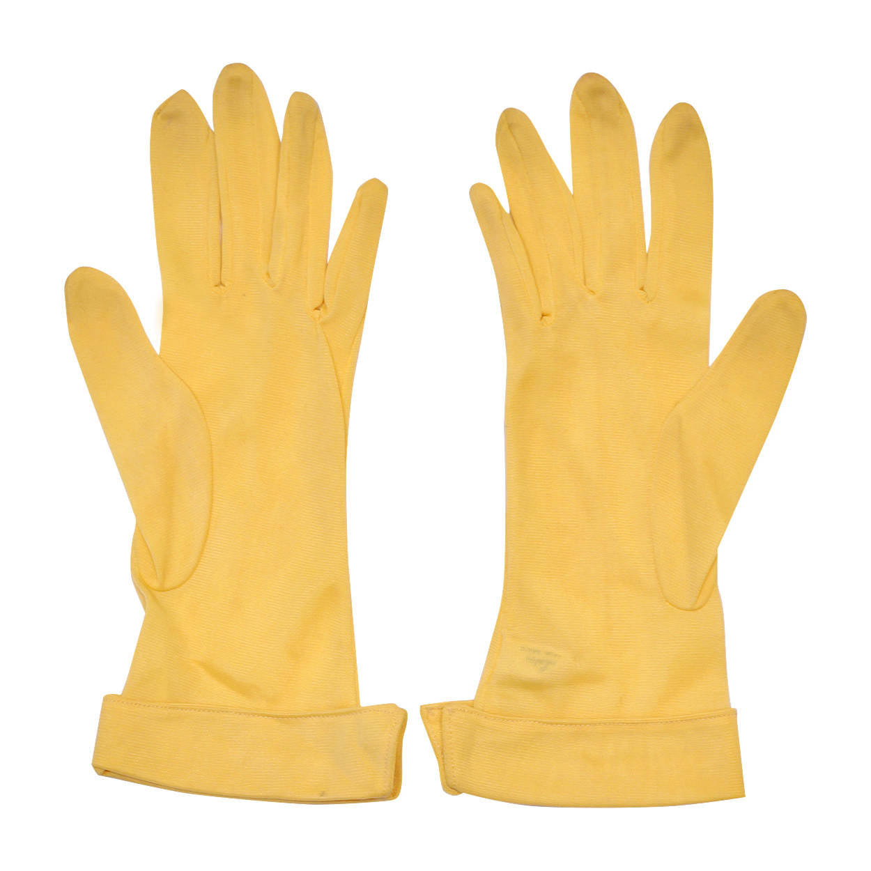 Vintage Yellow Nylon Gloves by Lotus Canada Ladies Size 7 - Poppy's Vintage Clothing