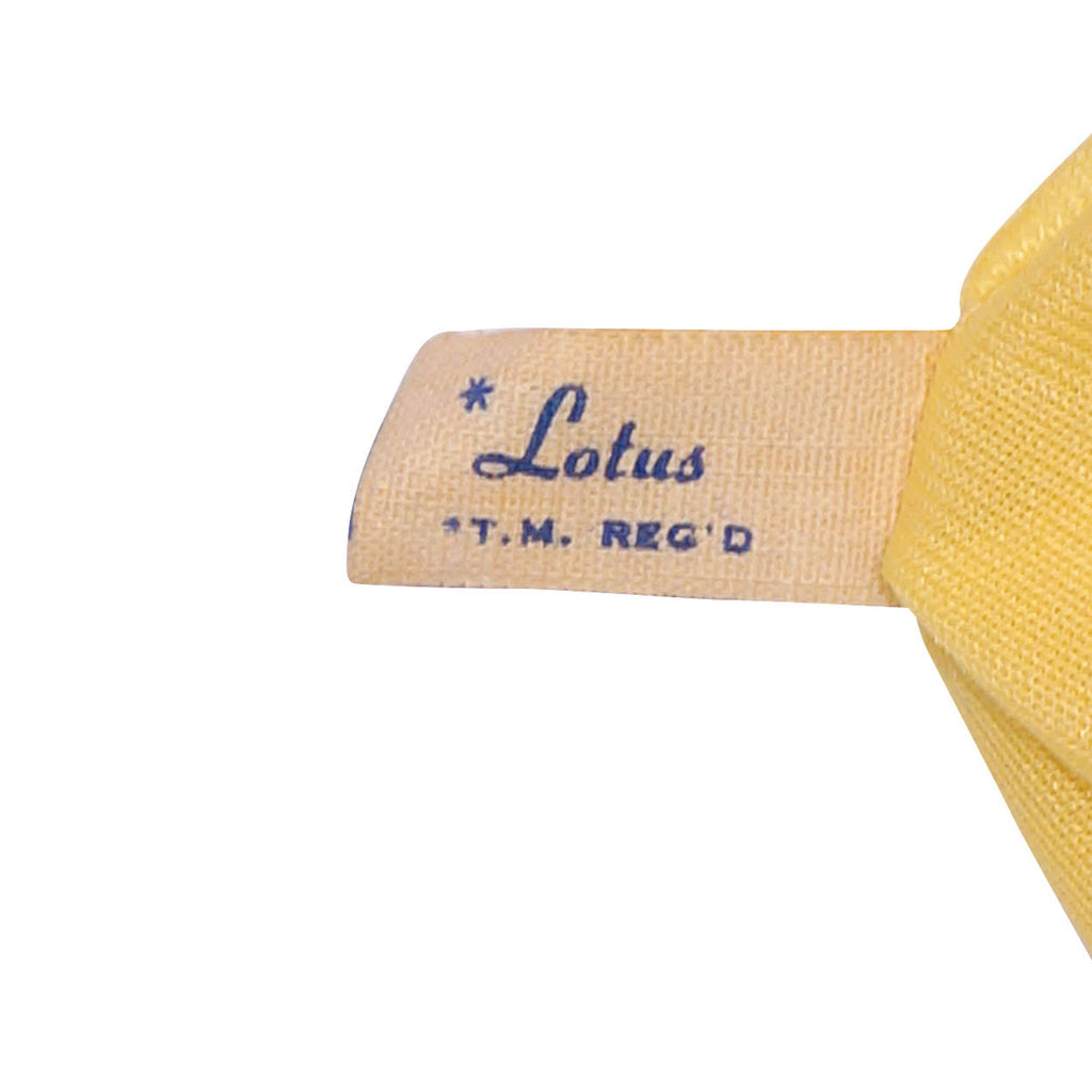 Vintage Yellow Nylon Gloves by Lotus Canada Ladies Size 7 - Poppy's Vintage Clothing